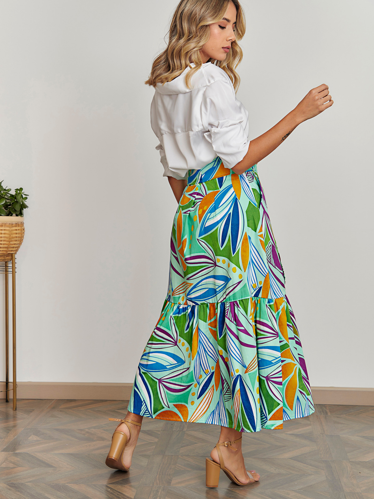 Blusa Mila Seda Puño Liso