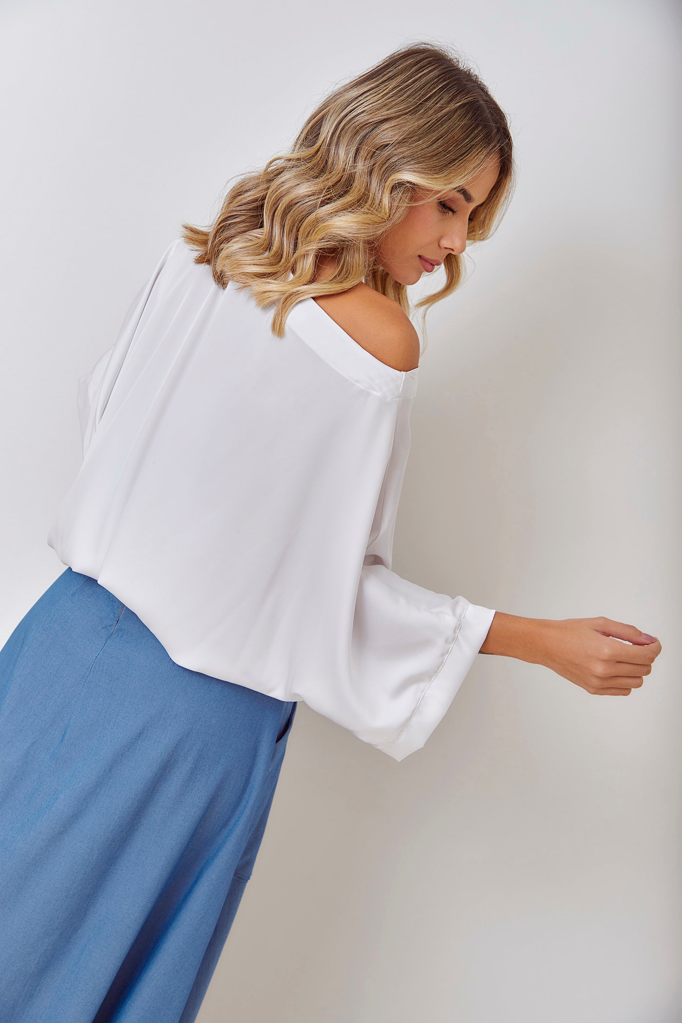 Blusa Georgina Blanca