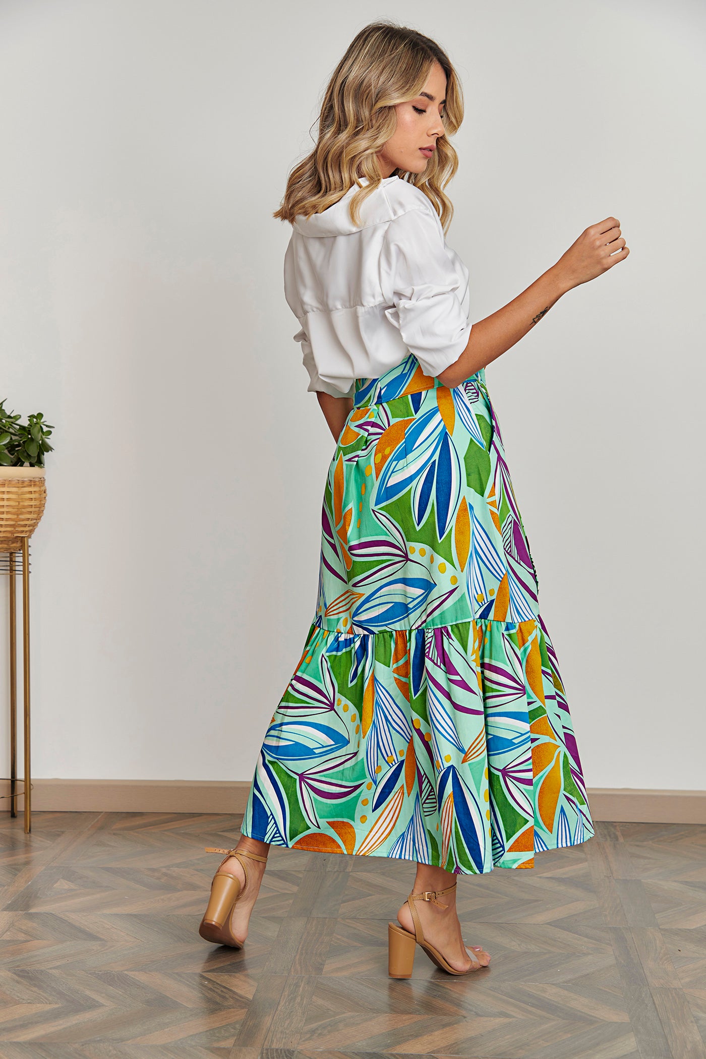 Blusa Mila Seda Puño Liso