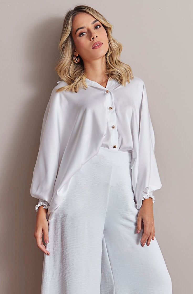Blusa Missy Seda Blanca