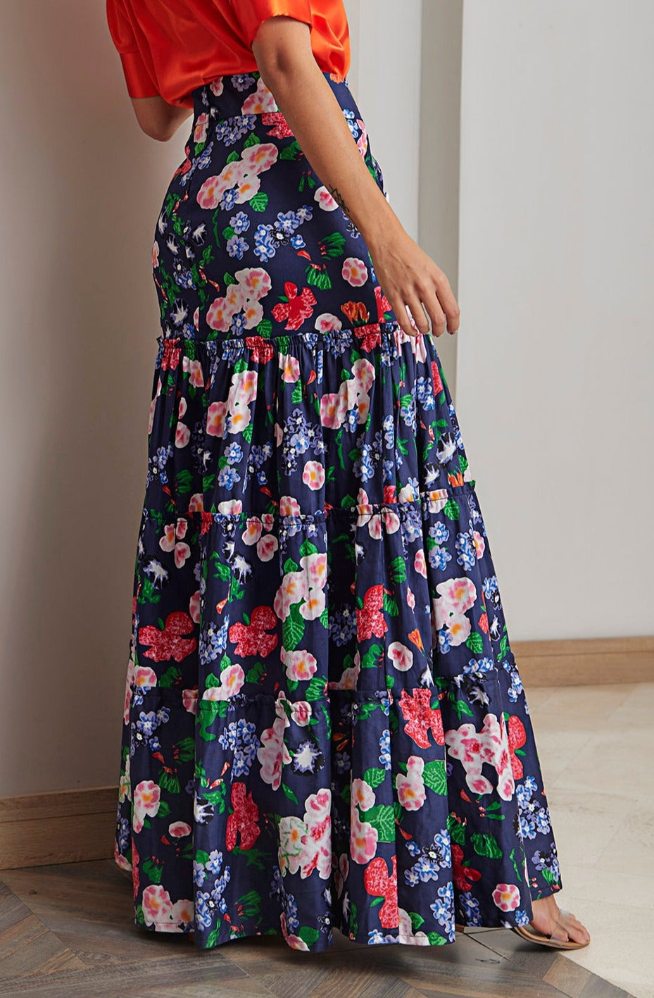 Falda Larga Estampado Floral