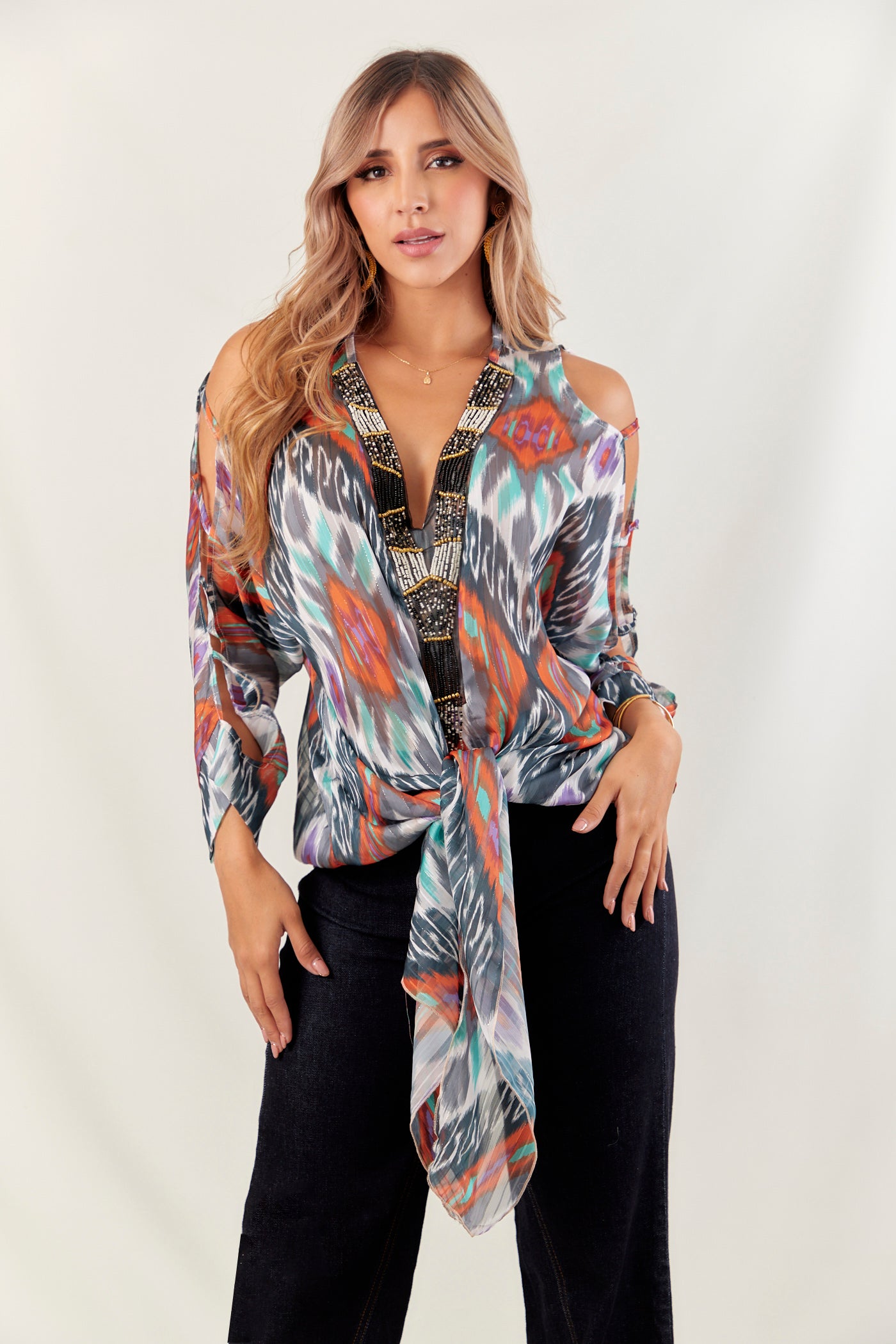 Blusa Mostacilla Cafe