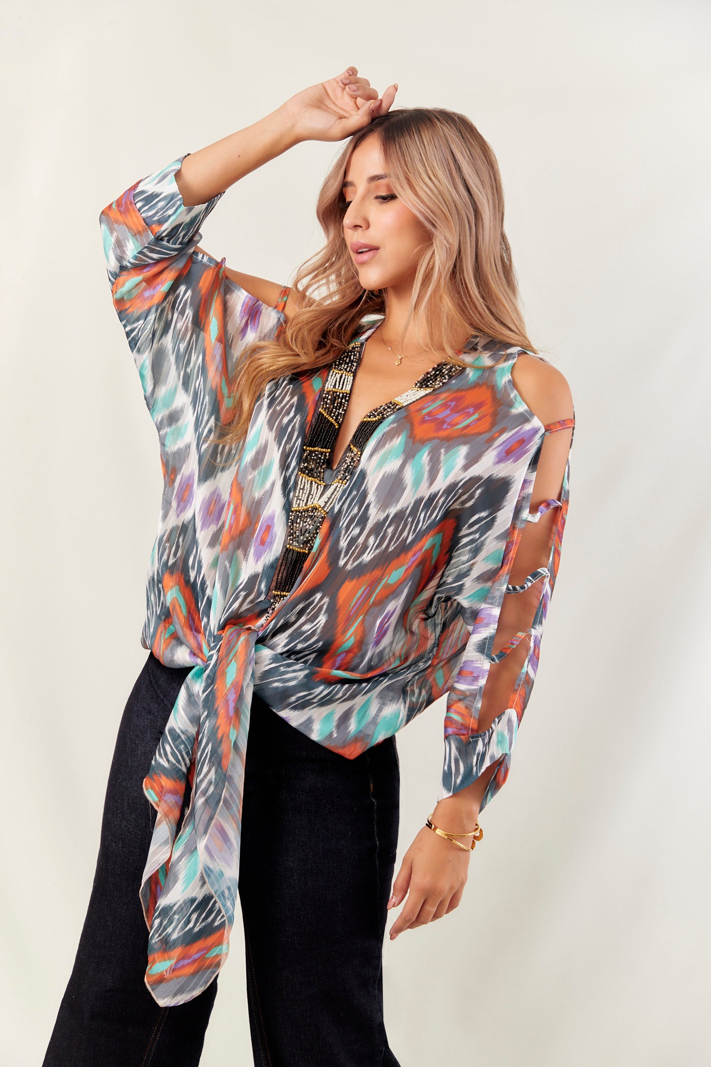 Blusa Mostacilla Cafe