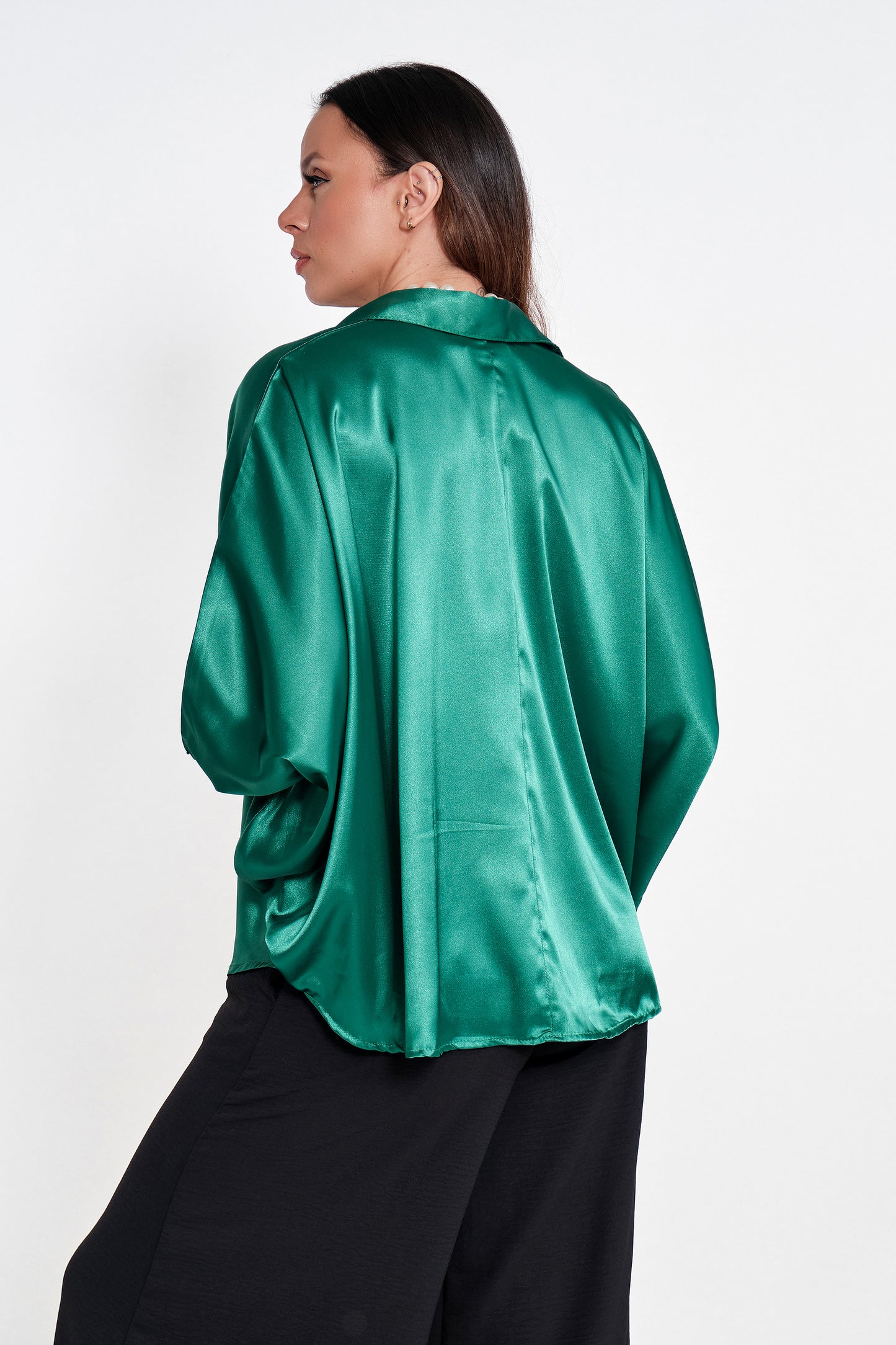 Blusa en Seda Missy Verde