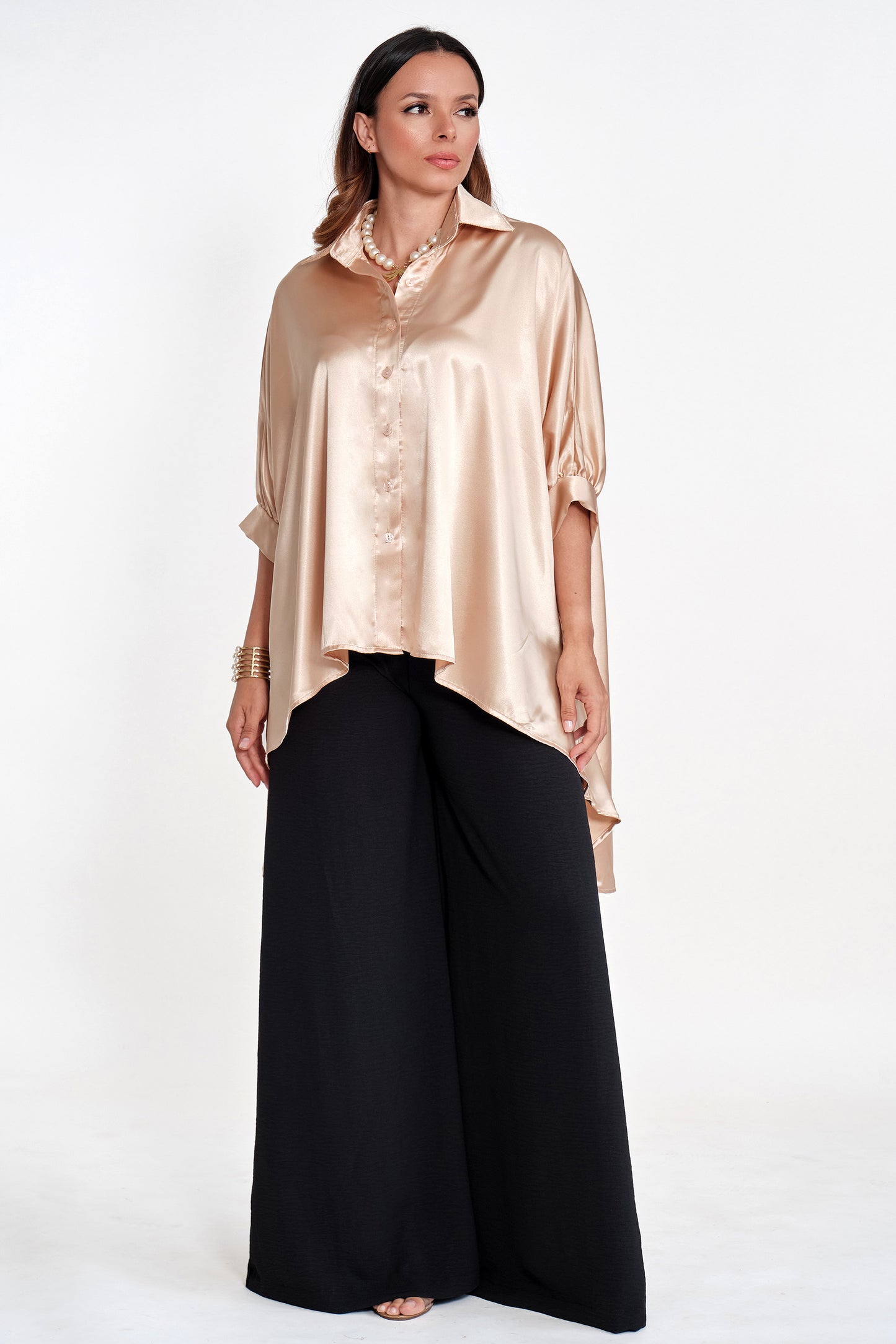 Blusa Seda Luisa Dorado