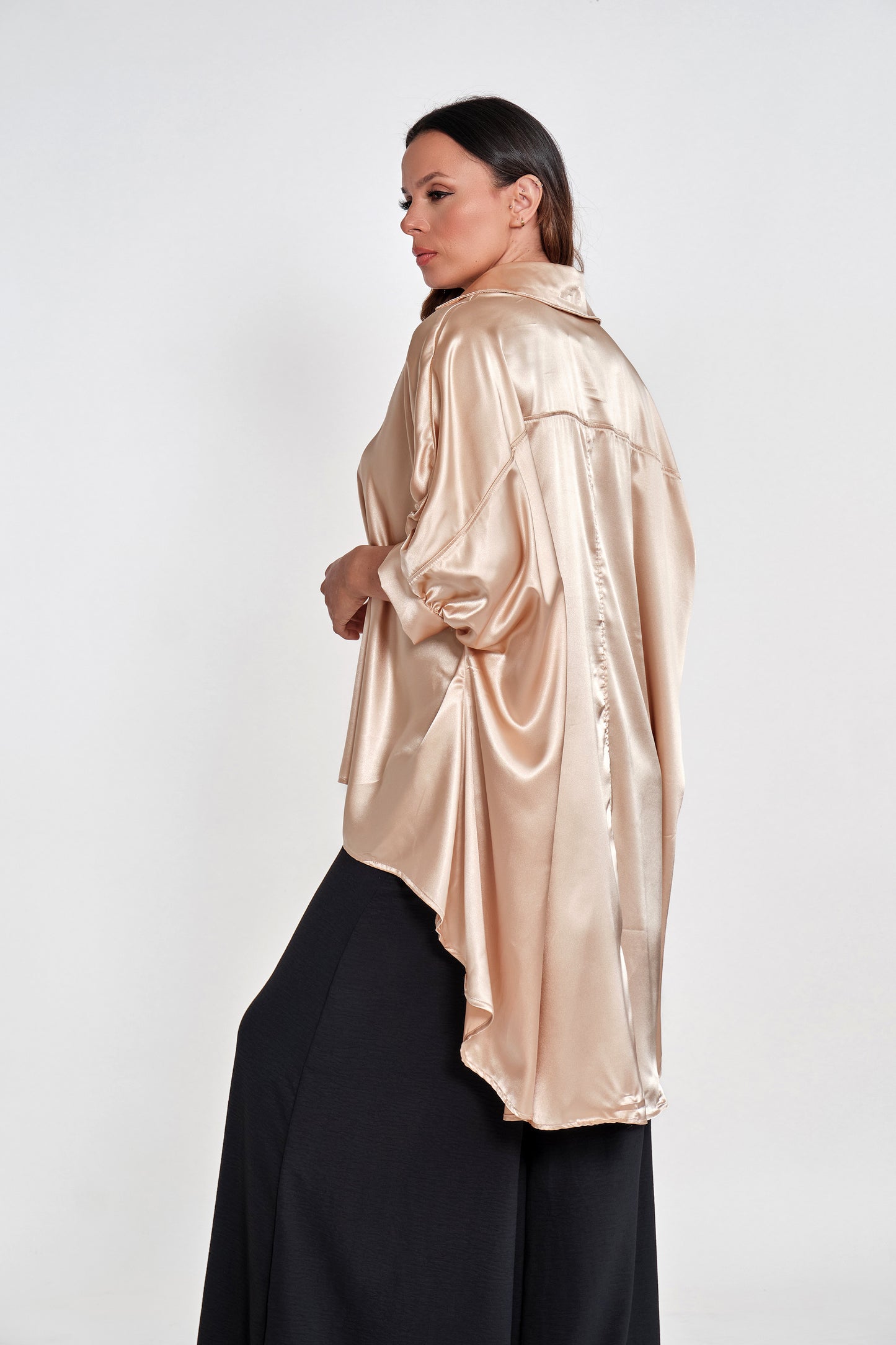 Blusa Seda Luisa Dorado