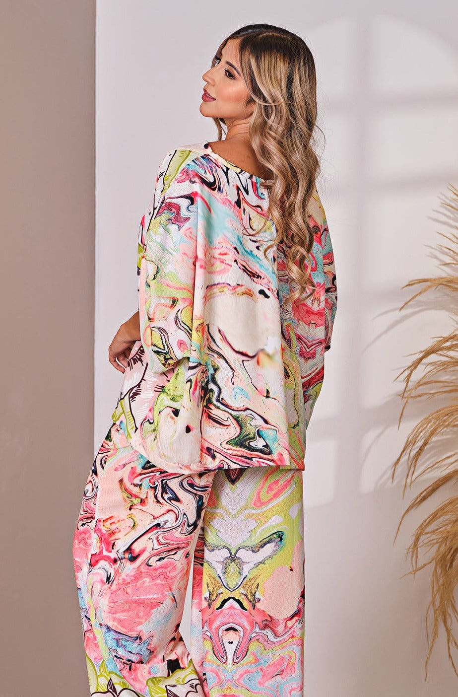 Blusa Cory Estampada Rosa