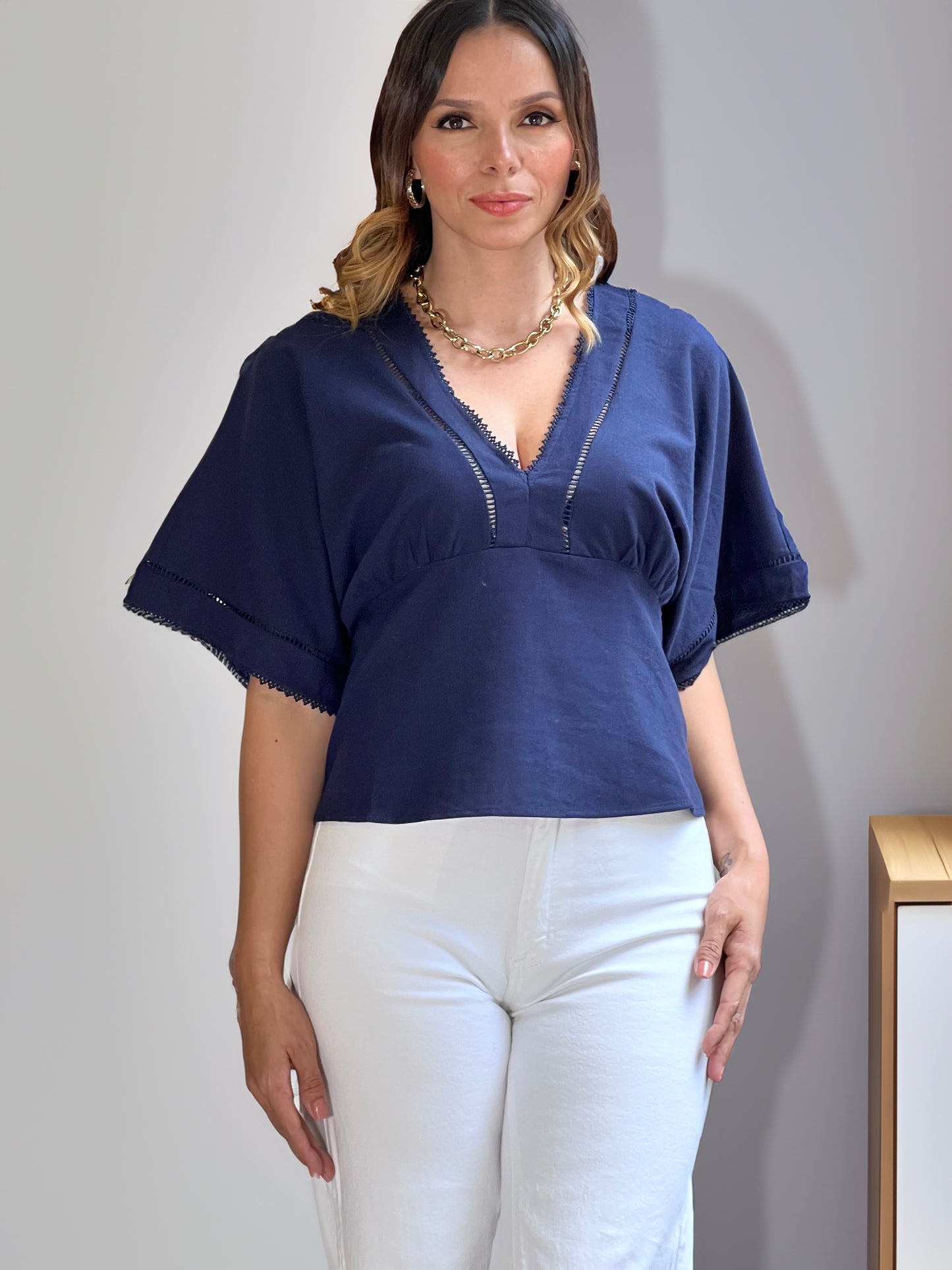 Blusa Lira Azul