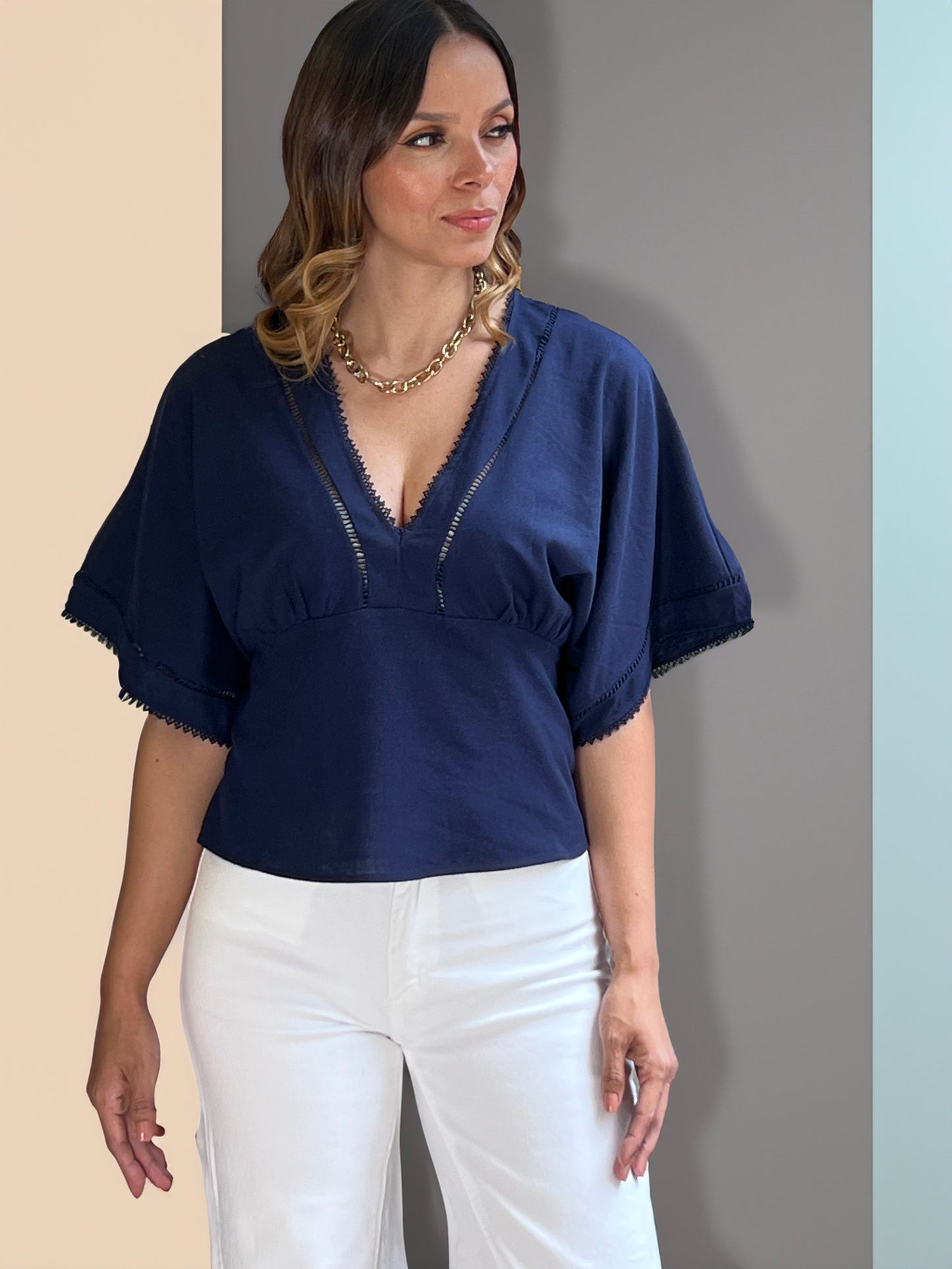 Blusa Lira Azul