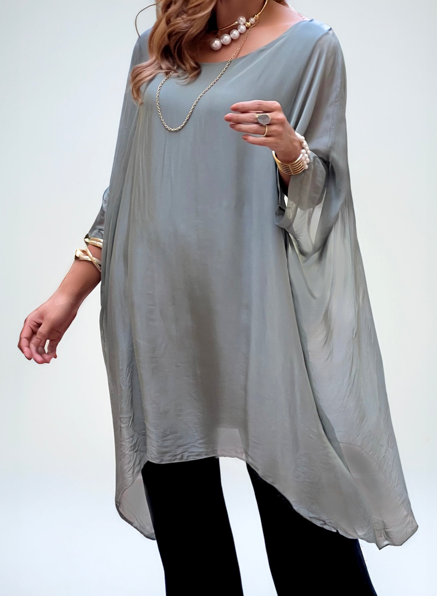 Vestido Seda Verde