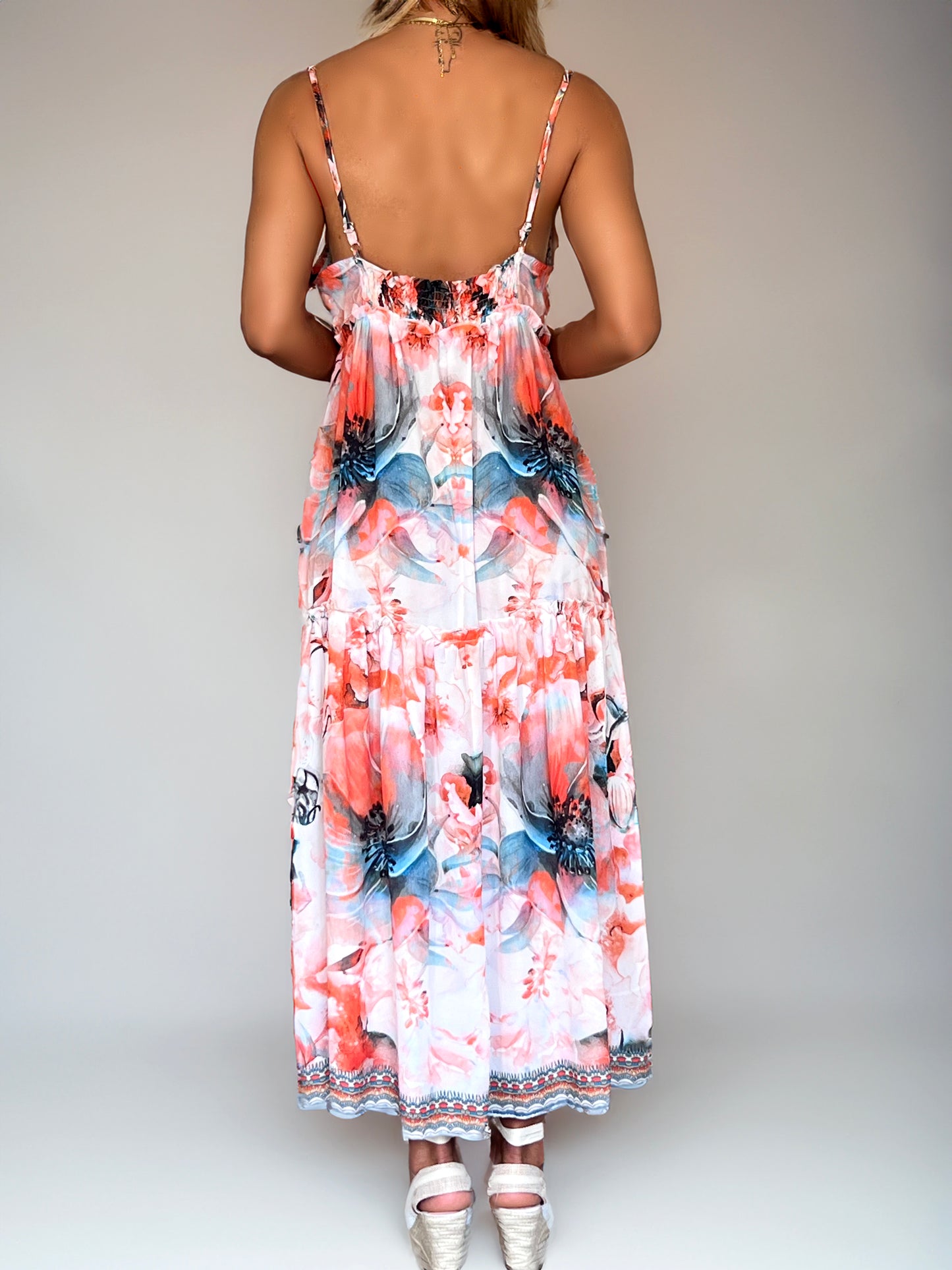 Vestido de Tiras Estampado