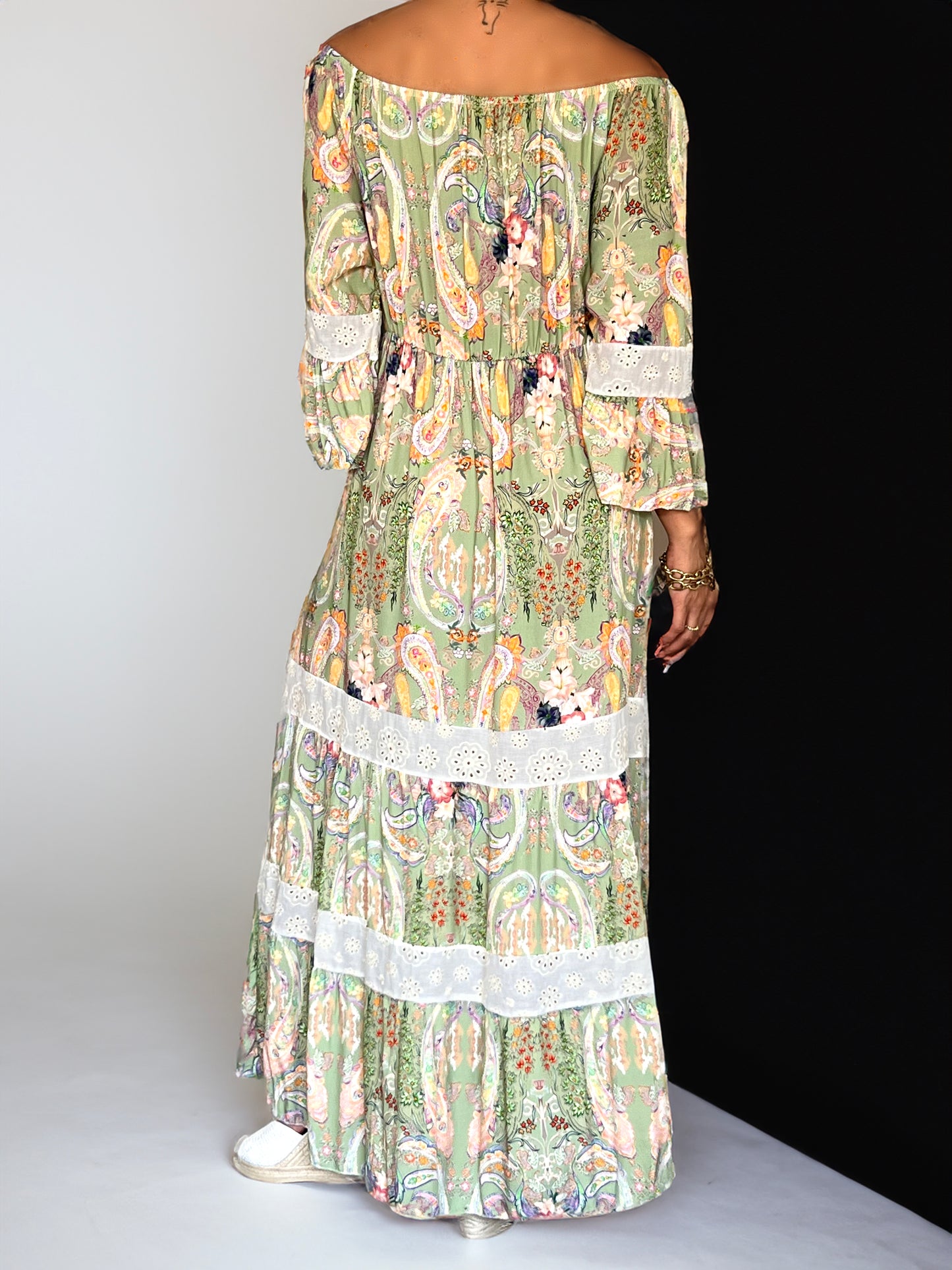 Vestido Boho Chic Verde