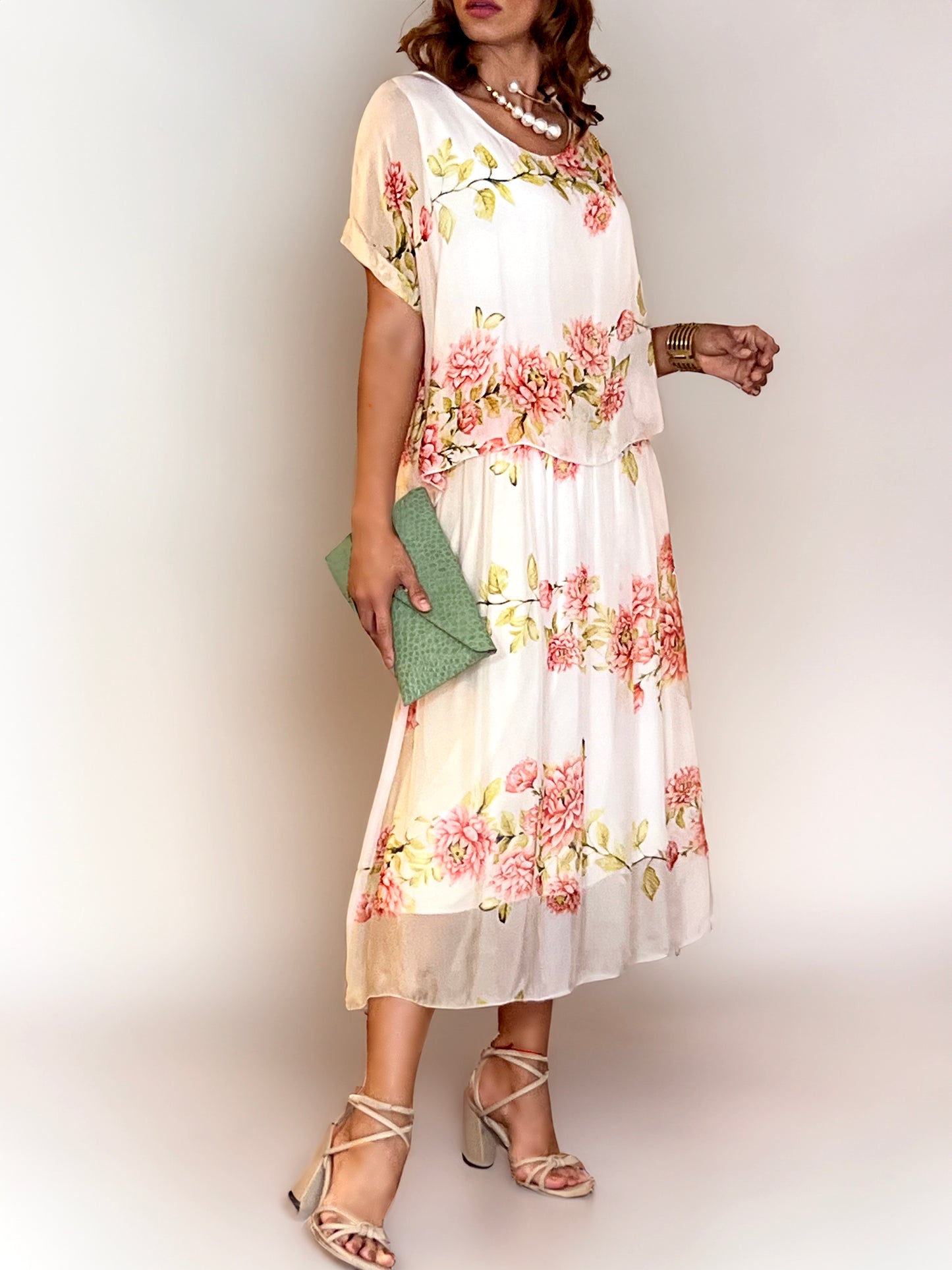 Vestido Chiffon Blanco