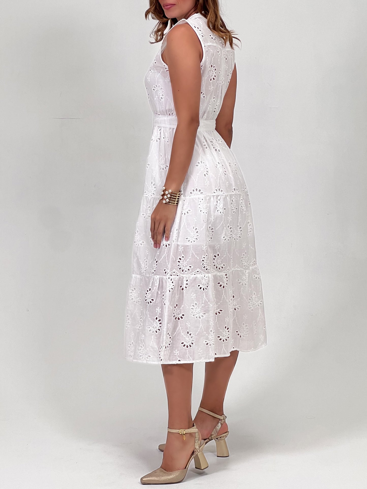 Vestido Elegancia Simple Blanco