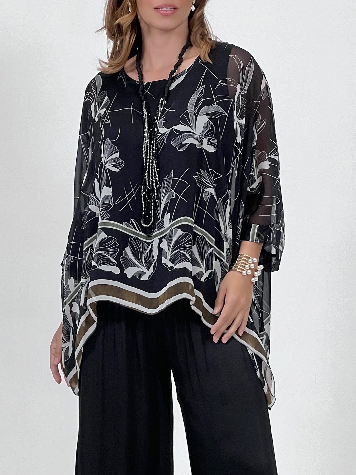 Blusa Seda Sublime Negro