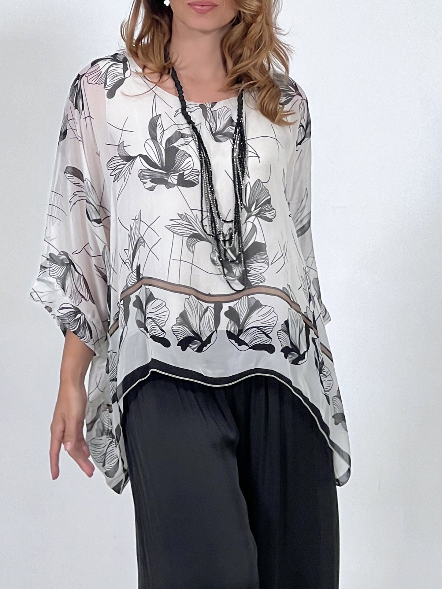 Blusa Seda Sublime Blanca