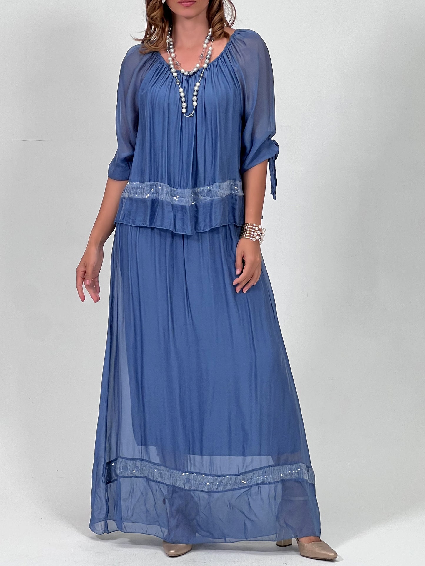 Vestido Romántica Azul