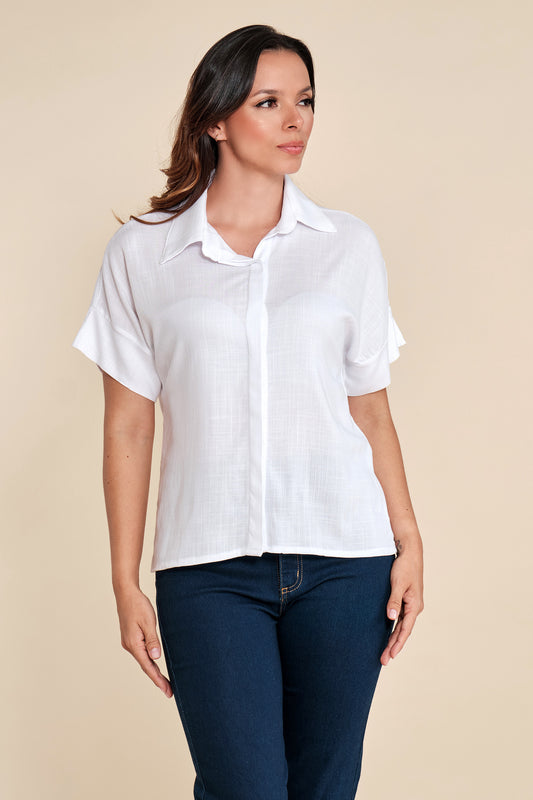 Camisa Básica En Algodón