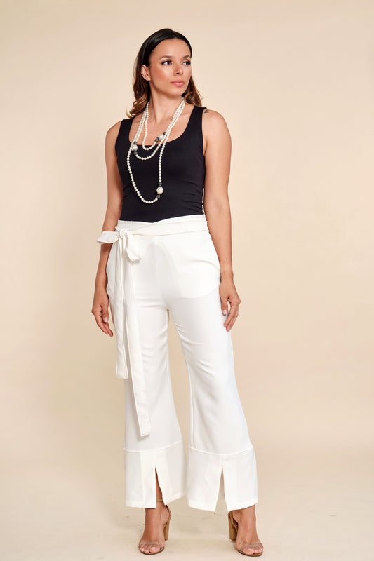 Pantalón Bota Flare Blanco