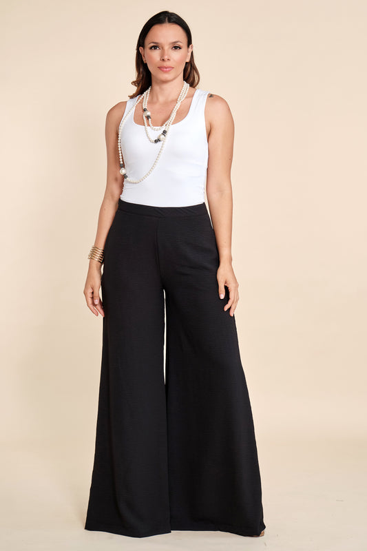 Pantalón Palazzo Crepé Negro