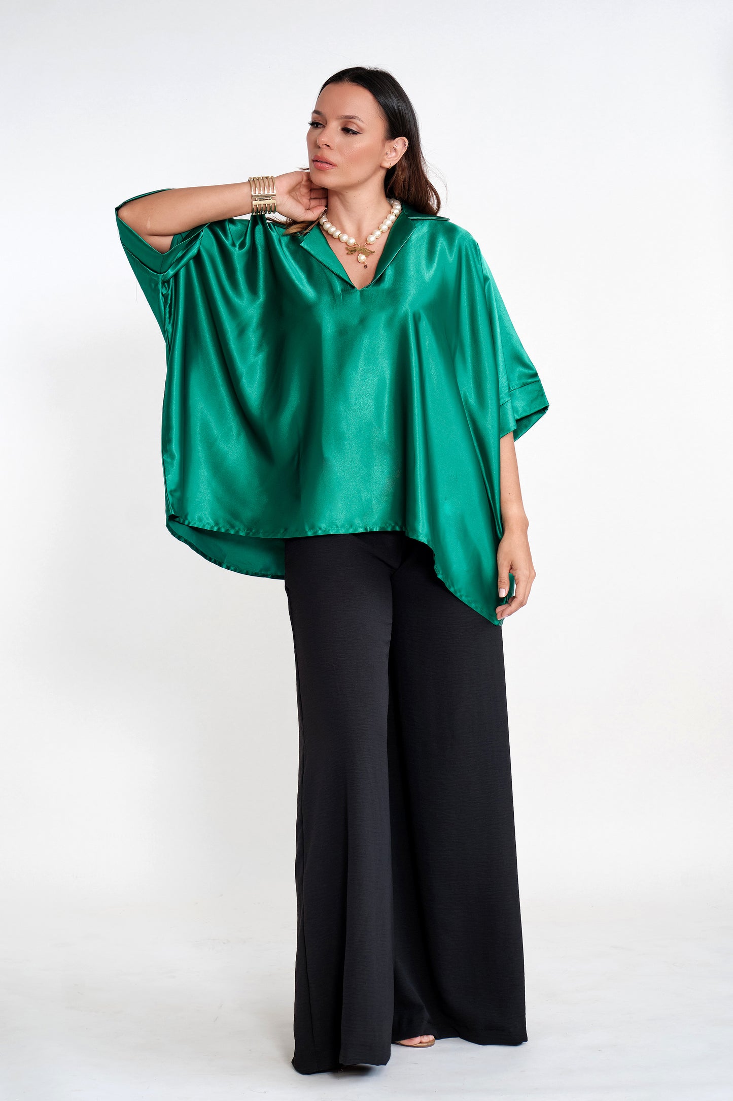 Blusa Seda Lois Verde