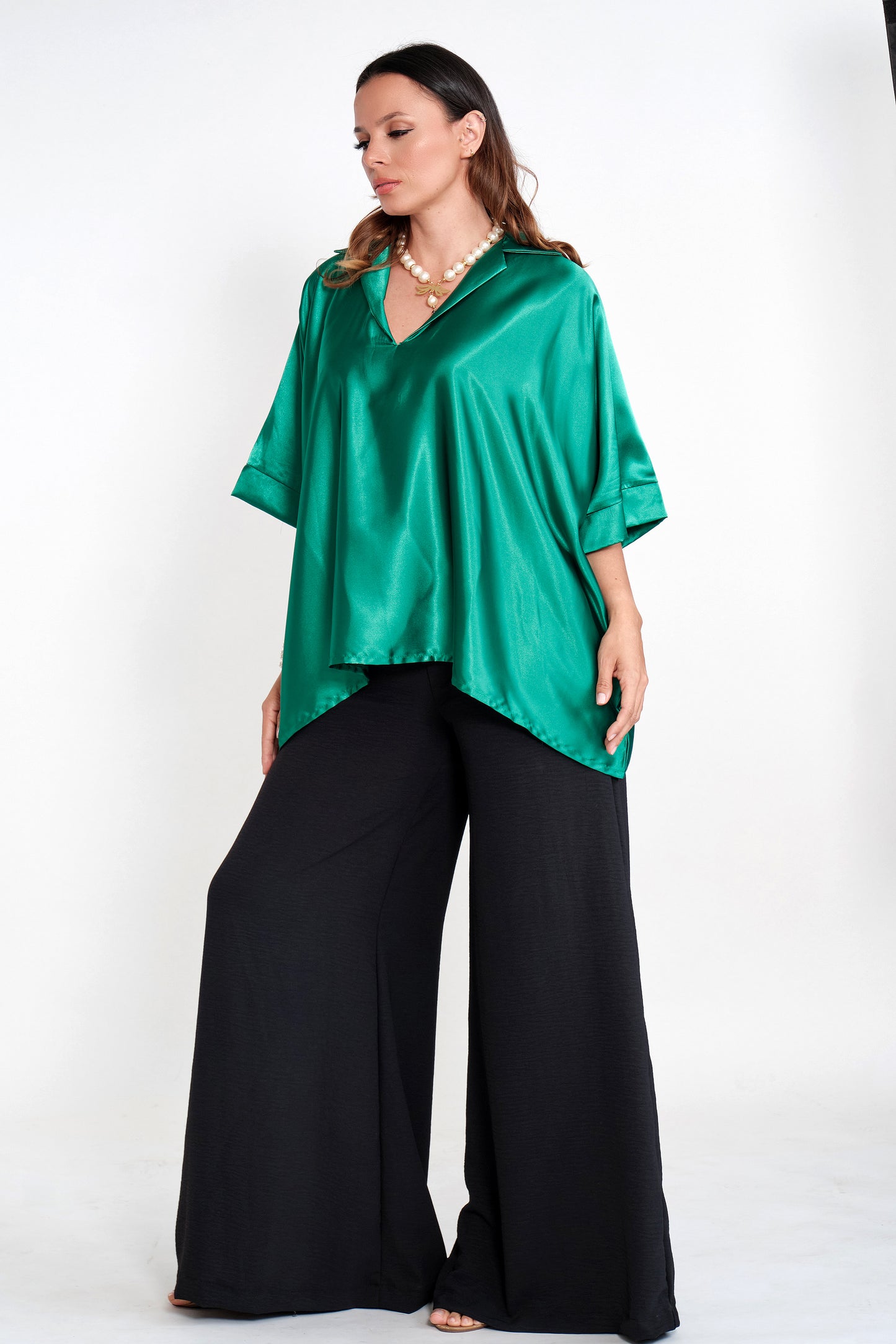 Blusa Seda Lois Verde