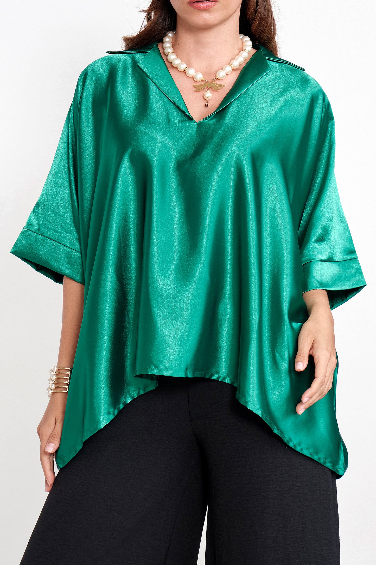 Blusa Seda Lois Verde