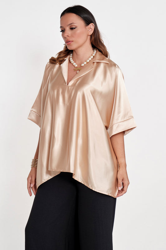 Blusa Seda Lois Dorado