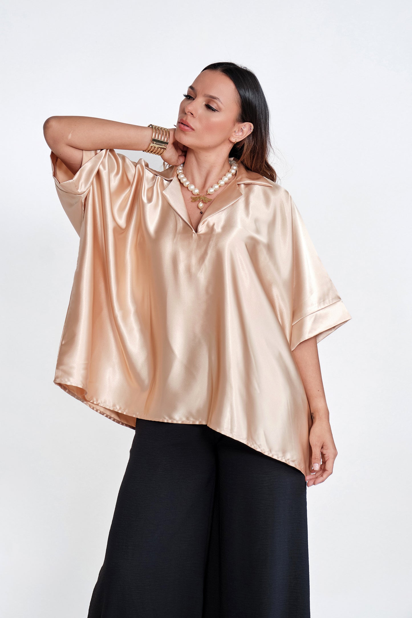 Blusa Seda Lois Dorado