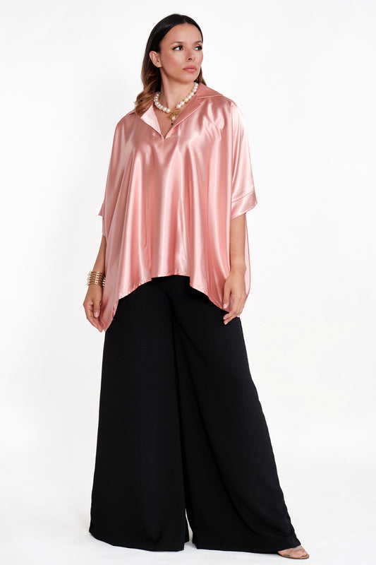 Blusa Seda Lois Rosa