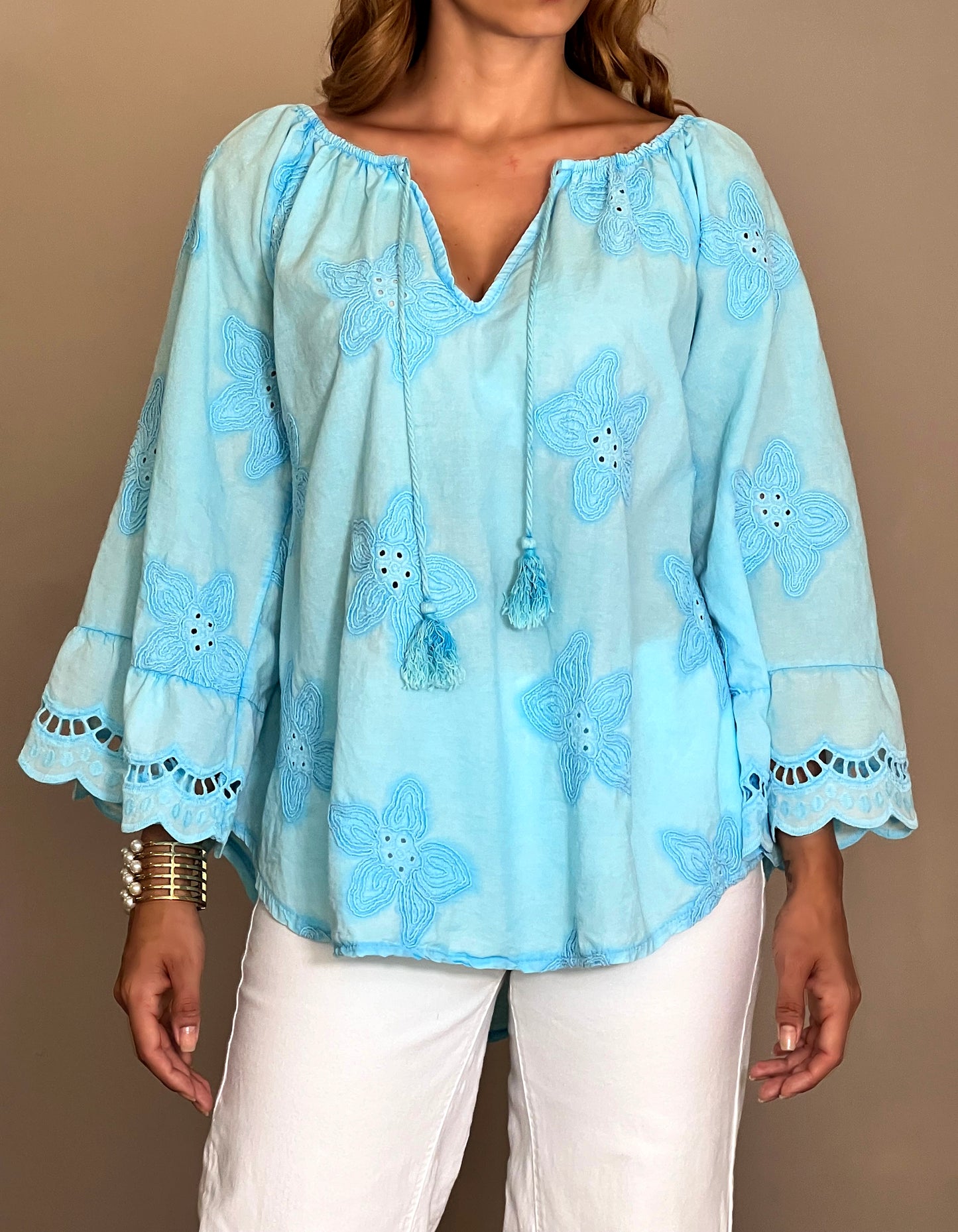 Blusa Lena Celeste